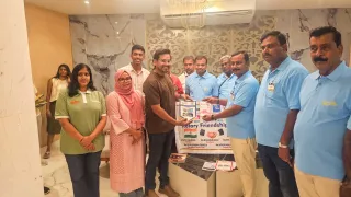 FLAG EXCHANGE WITH ROTARY CLUB OF DHARMAPAURAM — image 3