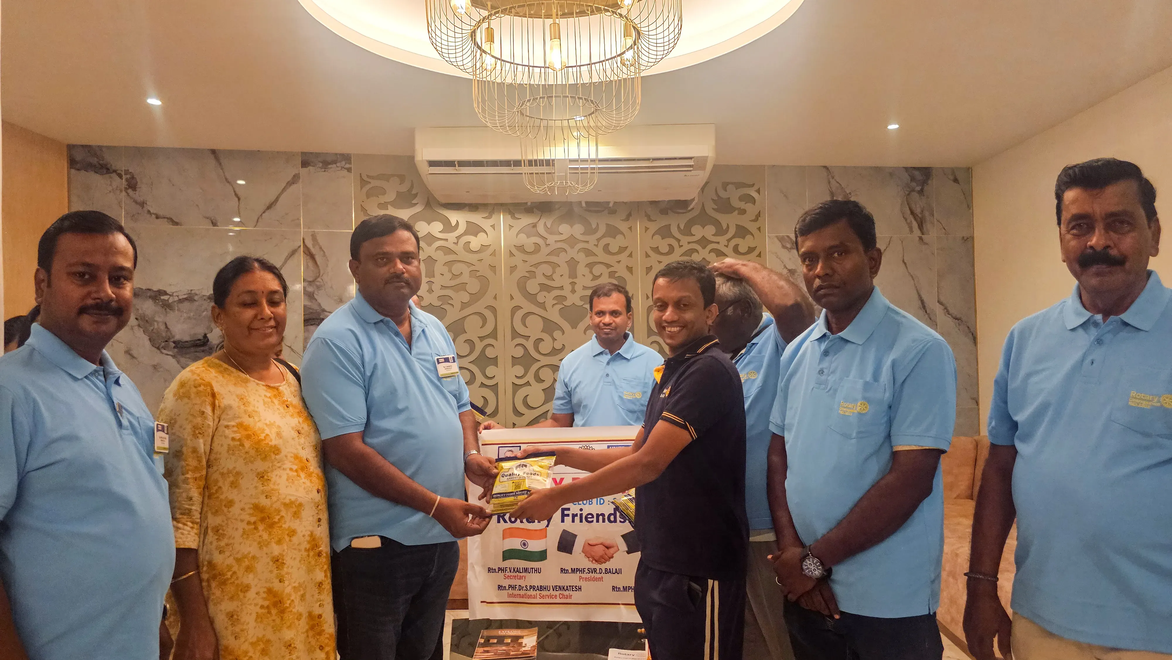 FLAG EXCHANGE WITH ROTARY CLUB OF DHARMAPAURAM Gallery 5