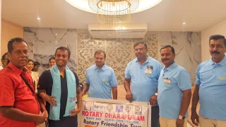 FLAG EXCHANGE WITH ROTARY CLUB OF DHARMAPAURAM — image 7
